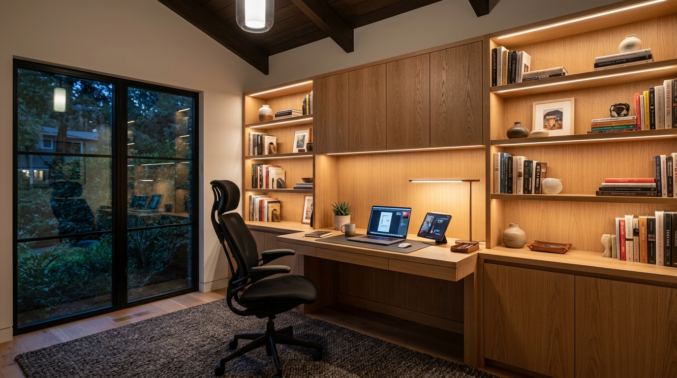 Çalışma Odası, Masif Kitaplık & Home Office Üniteleri