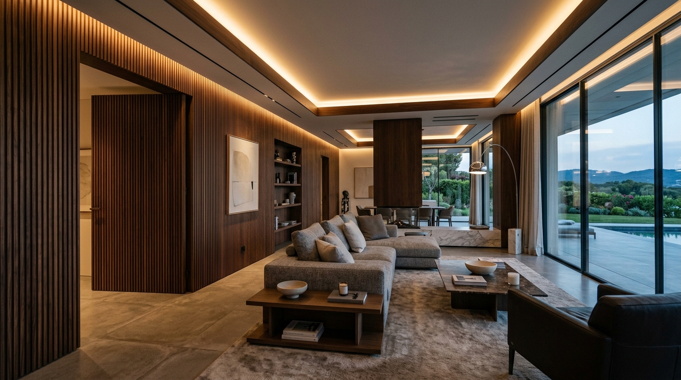 Villa & Yalı Ahşap Duvar Kaplamaları ve Akustik Çıta Paneller